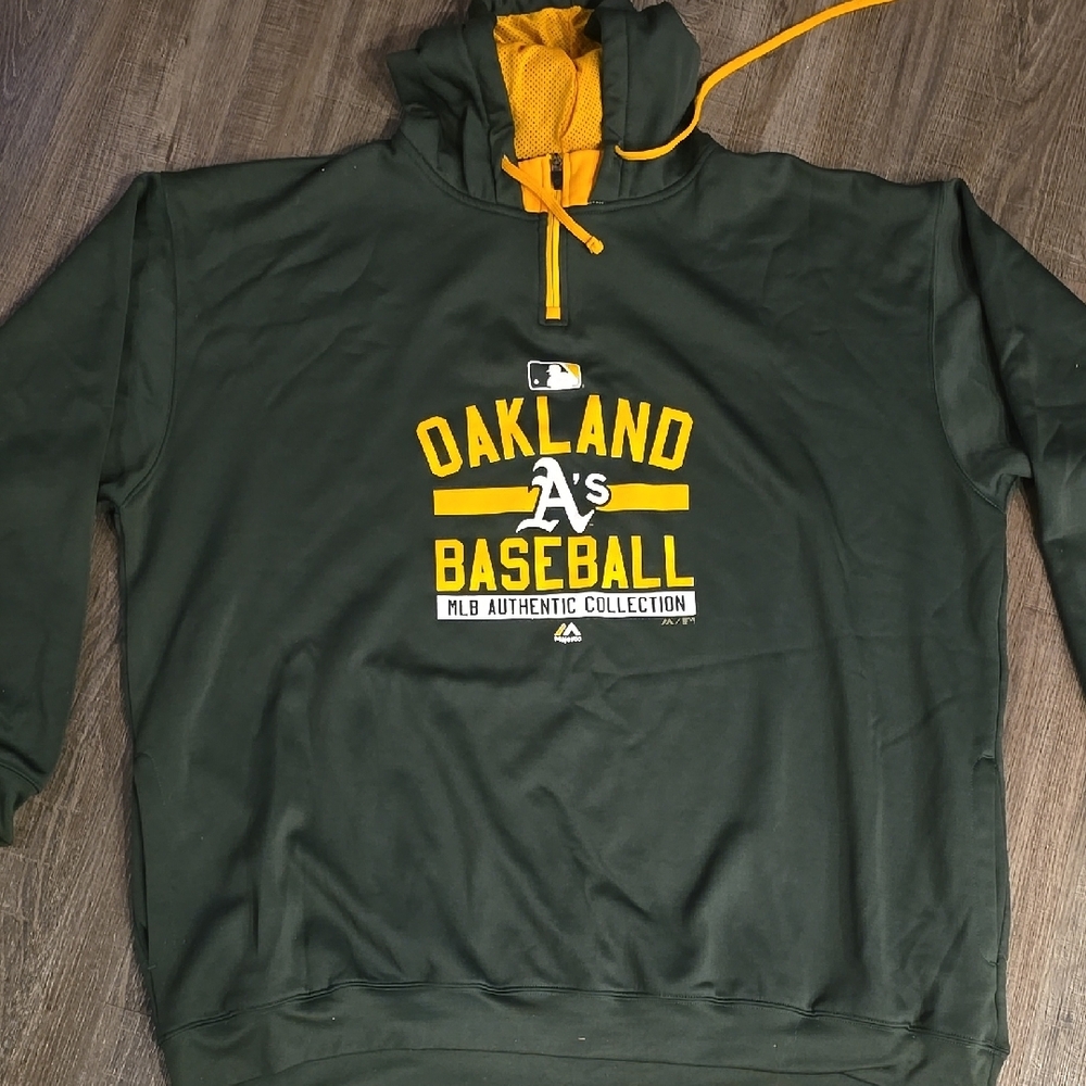 Oakland A's Baseball Hoodie - Green